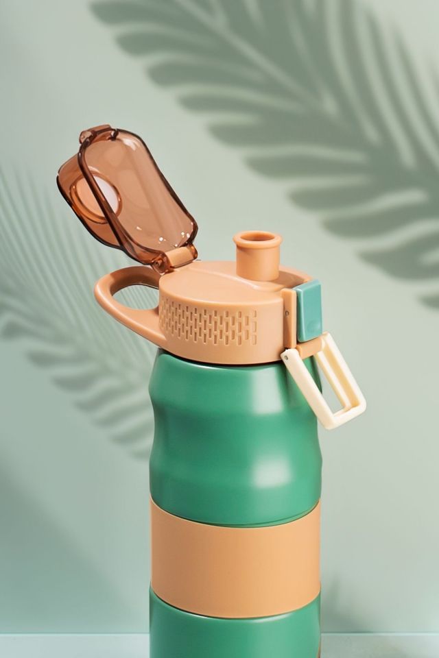 Porsima 1393-1 Paslanmaz Çelik Sızdırmaz Çift Katmanlı Yalıtımlı Çay Kahve Termosu 350 ml