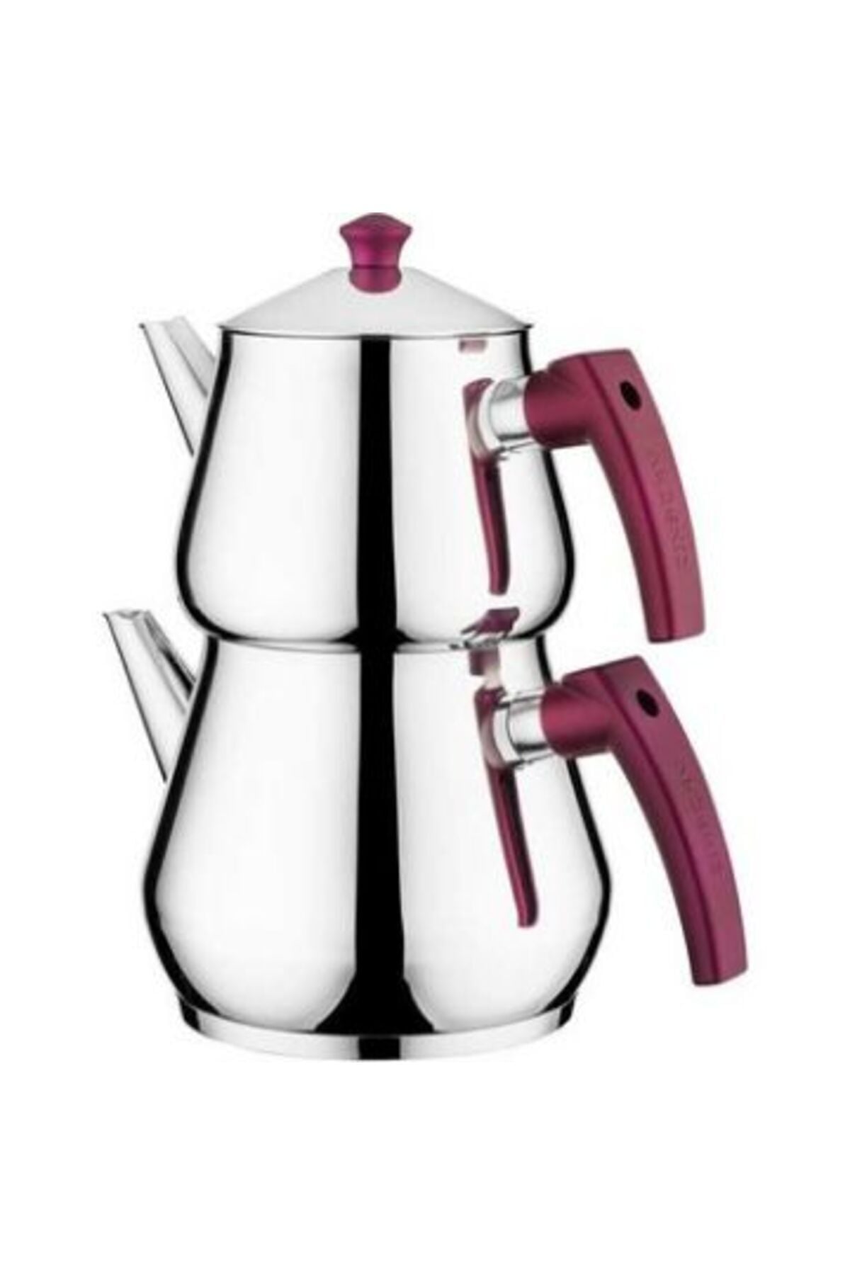 Porsima Dolphin Aile Boyu Çelik Çaydanlık Kırmızı 3,5lt Mor