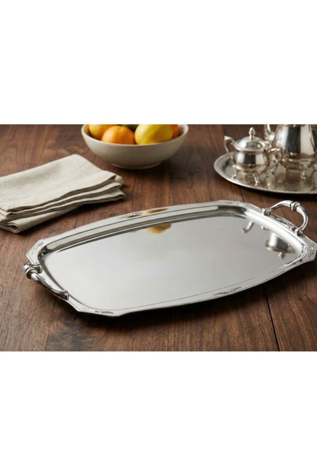 Özkent K-642 Gelincik Büyük Boy Çay Servis Sunum Tepsisi