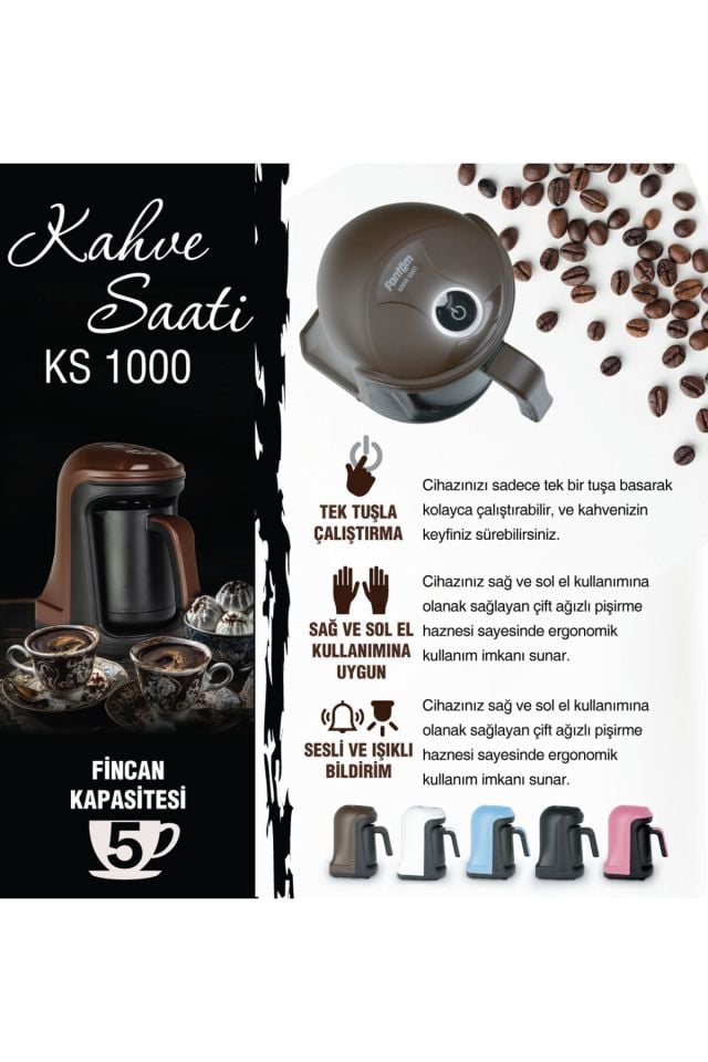 Fantom Kahve Saati KS 1000 - Pembe
