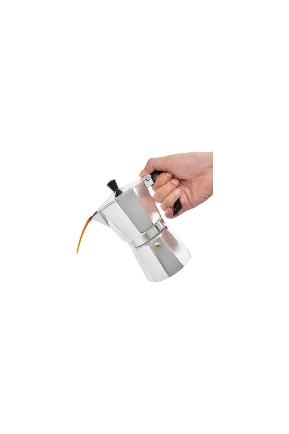 Chef Star Ocaküstü Moka Pot 3 Fincanlık Alüminyum Kahve Espresso Cezvesi 150 ml