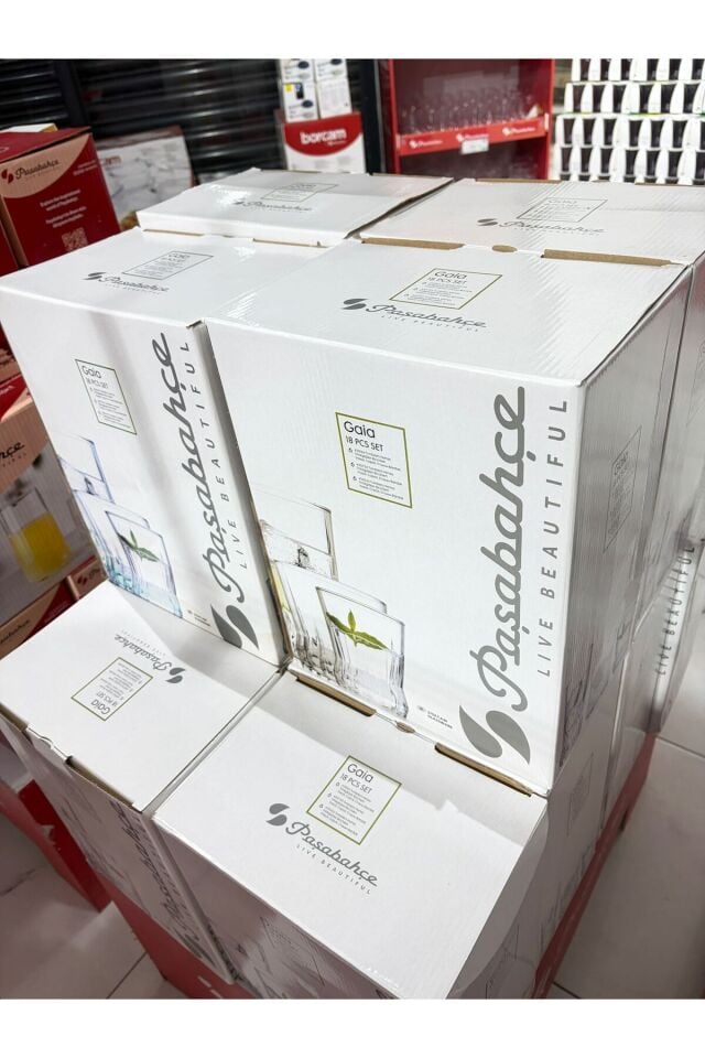 Paşabahçe Gaia 18 Parça Su Meşrubat Bardağı Takımı