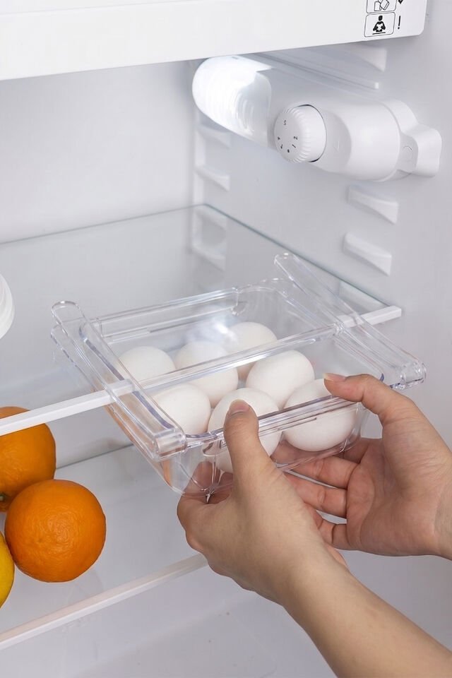 Porsima Org-10-T Buzdolabı İçi Organizer Askılı Akordion Süzgeçli Ayarlanabilir Raf - Şeffaf