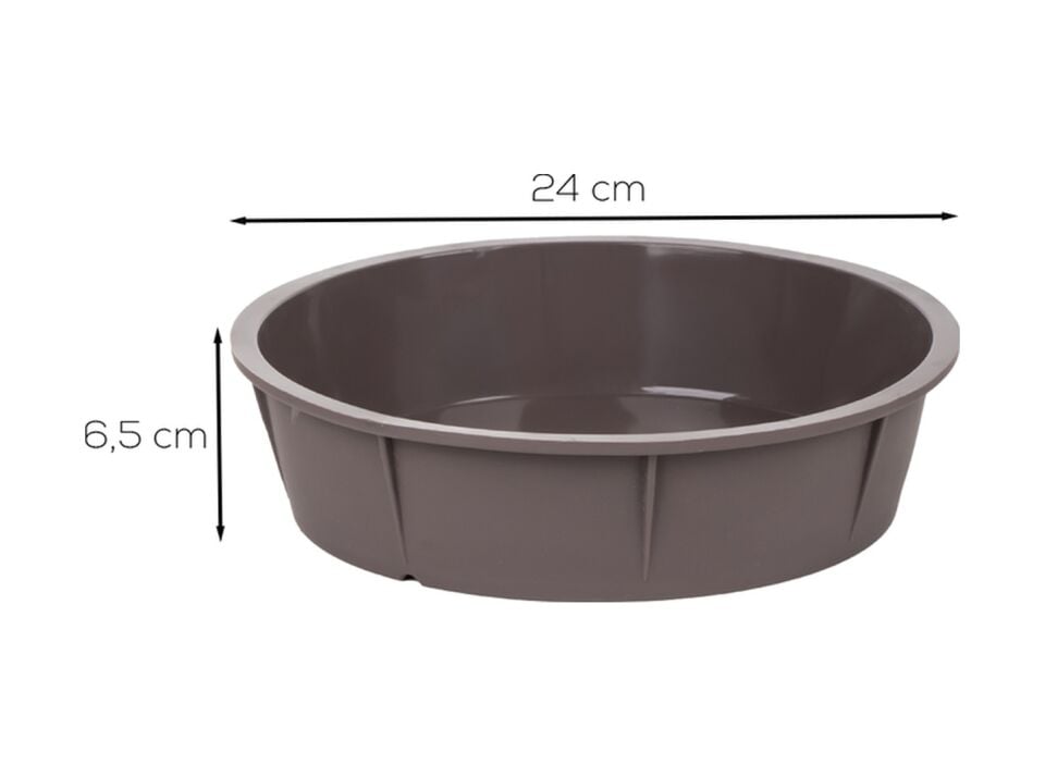 Porsima 30041 Silikon Yuvarlak Kek Kalıbı Antrasit 24cm