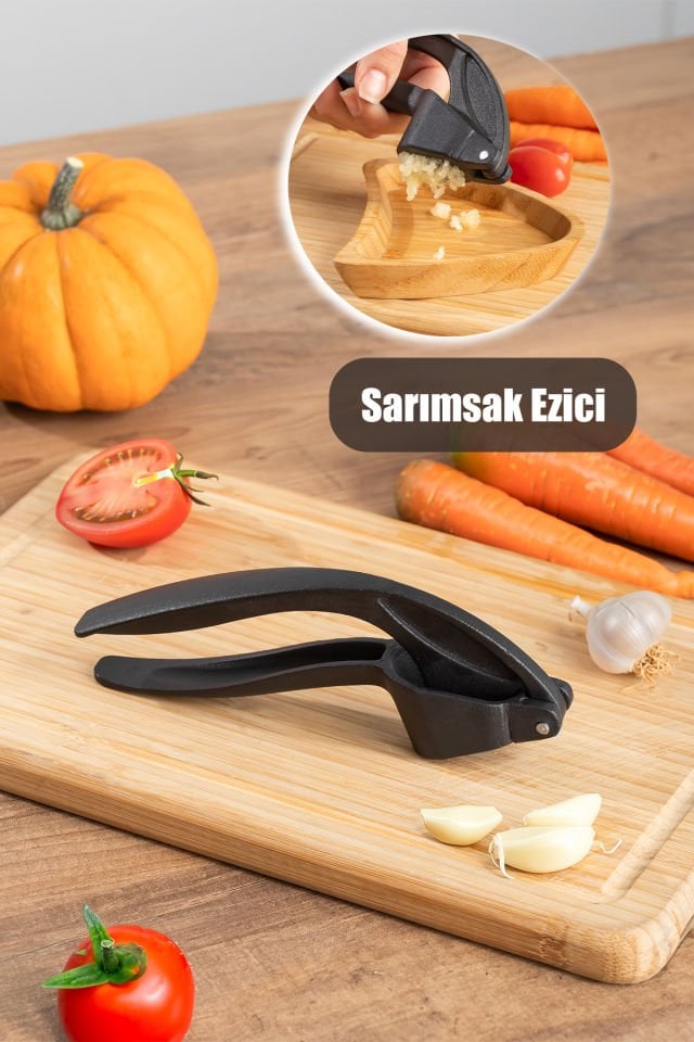 Porsima 2033 Metal Sarımsak Ezici Çelik Sarımsak Presi Manuel Pres Pratik Sarımsak Ezeceği