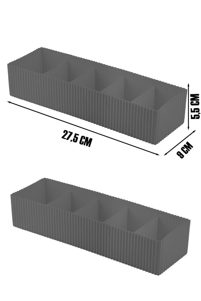 Porsima Org-16 Çekmece Içi 2li Düzenleyici Organizer Set Antrasit