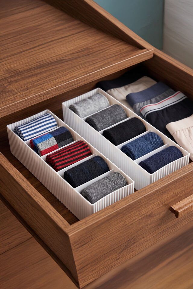 Porsima Org-16-1 Çekmece Içi 2li Düzenleyici Organizer Set Beyaz