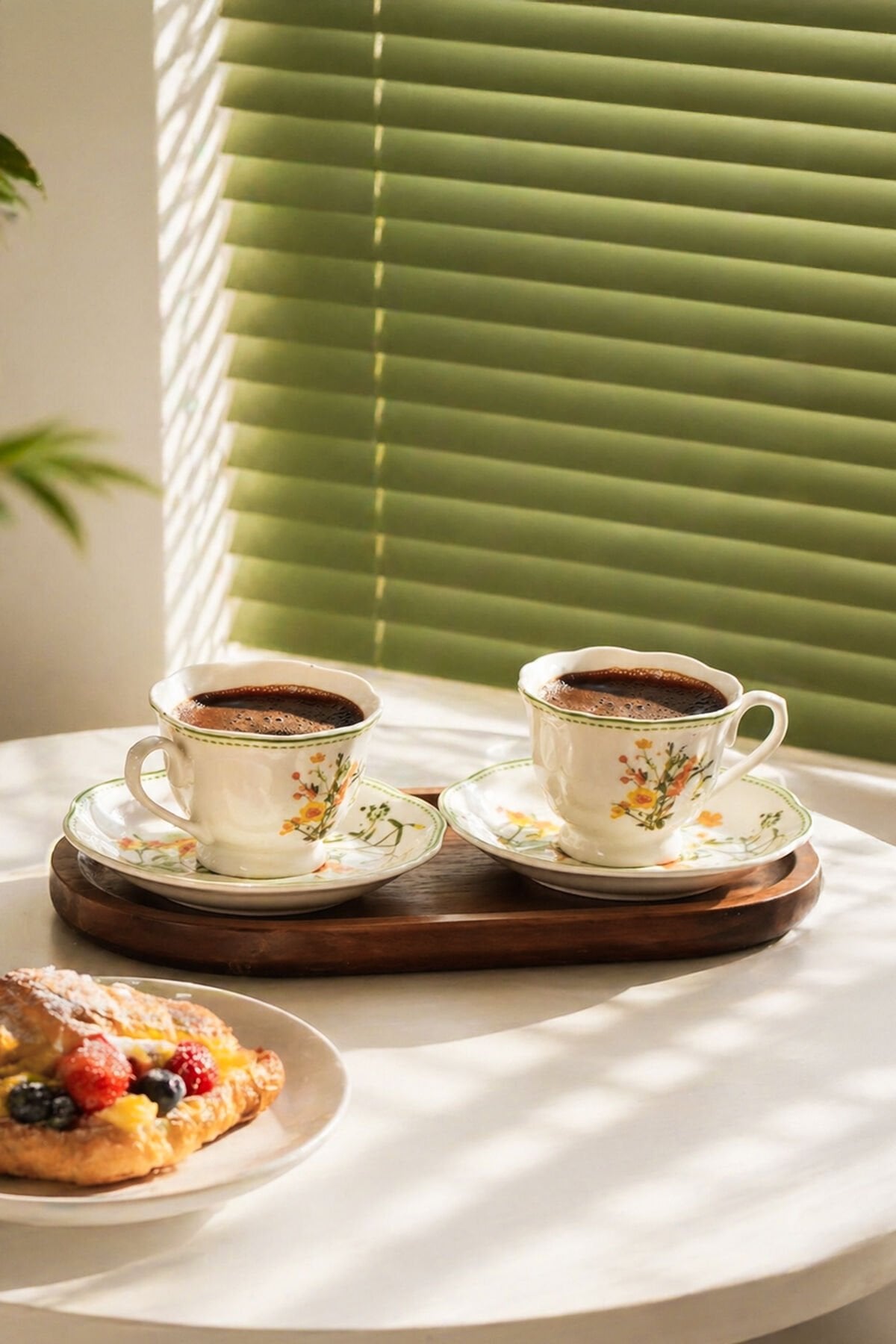 Perotti 16870-4 Secret Garden 2 Kişilik 4 Parça Porselen Kahve Takımı