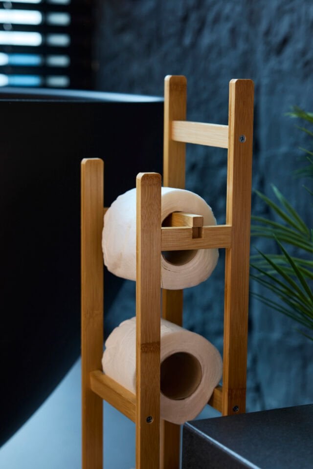 Perotti 16615 Looris Bambu Yedekli Wc Kağıtlık Standlı