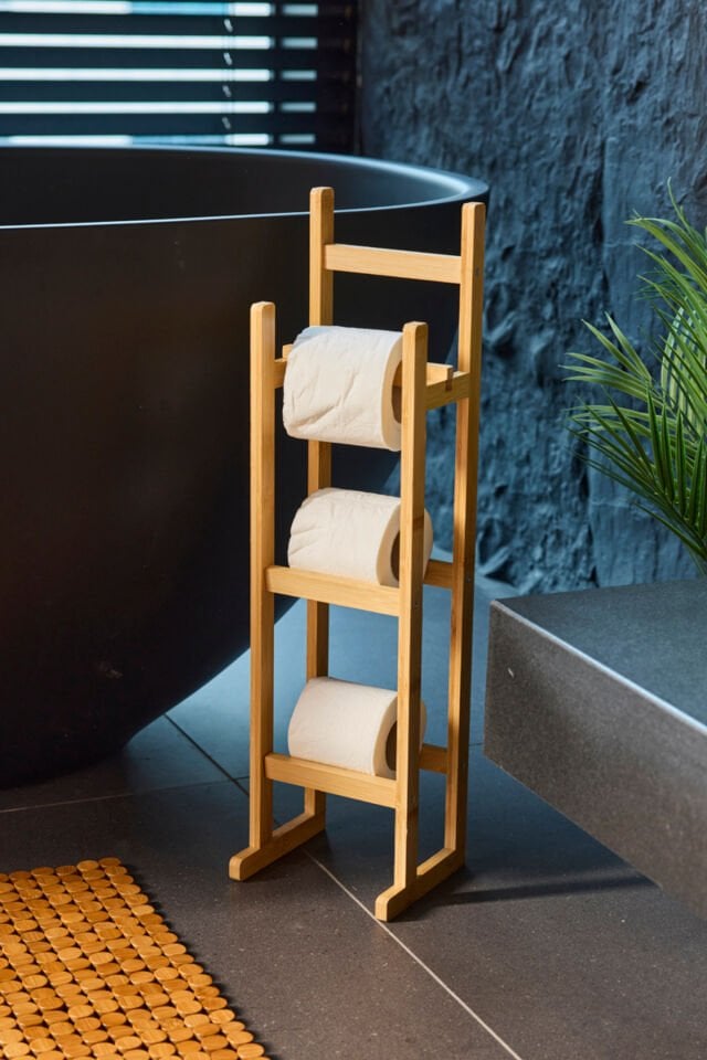 Perotti 16615 Looris Bambu Yedekli Wc Kağıtlık Standlı