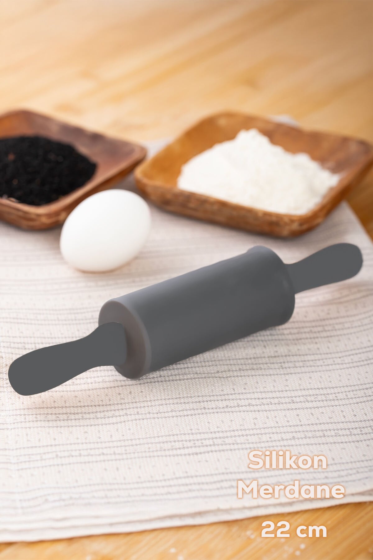 Perotti 15684 Silikon Antrasit Merdane 22cm