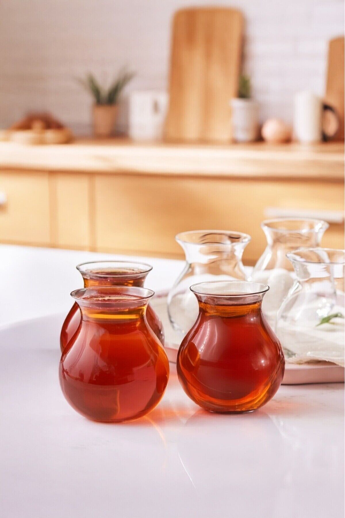 Perotti Mercan 6'lı Borosilikat 200 Ml Çay Bardağı Keyf-i Ala Şeffaf