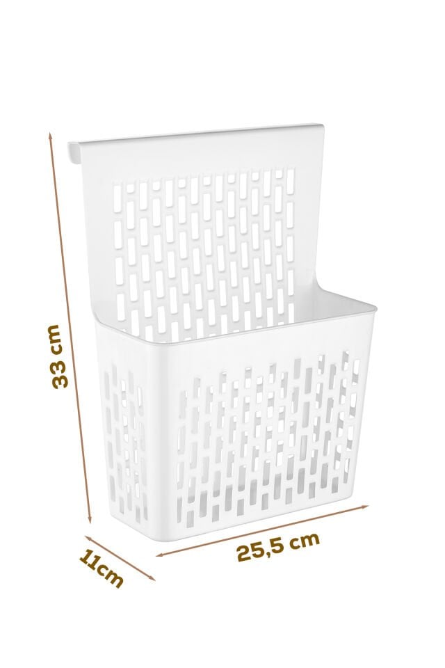 Porsima Org-53 Asılabilir Mutfak Banyo Dolap İçi Düzenleyici Organizer Deterjanlık - Beyaz