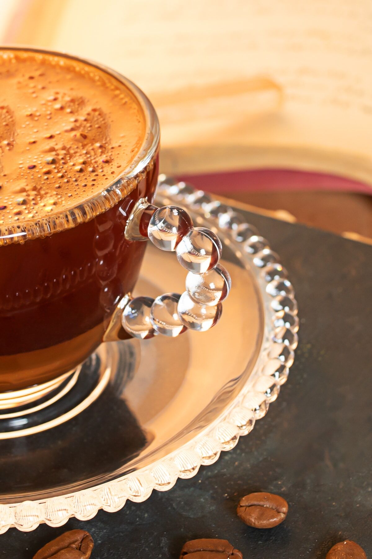 Perotti 12602 Boncukbağı 6 Kişilik 12 Parça 90ml Cam Kahve Fincanı