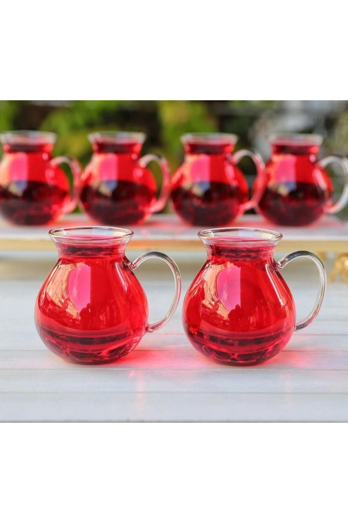 Perotti 15528 Keyfi Ala 6 Lı Borosilikat Çay Bardağı