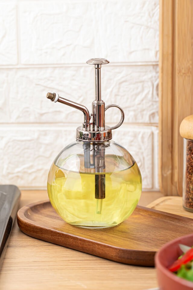 Perotti 15729 Gri 350ml Cam Yağlık Yağdanlık ve Sulama Spreyi Koku Spreyi Şişesi