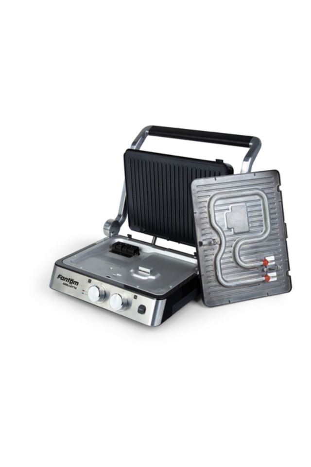 Fantom Griletta Elektrikli Döküm Tost Makinesi Inox Tm9100