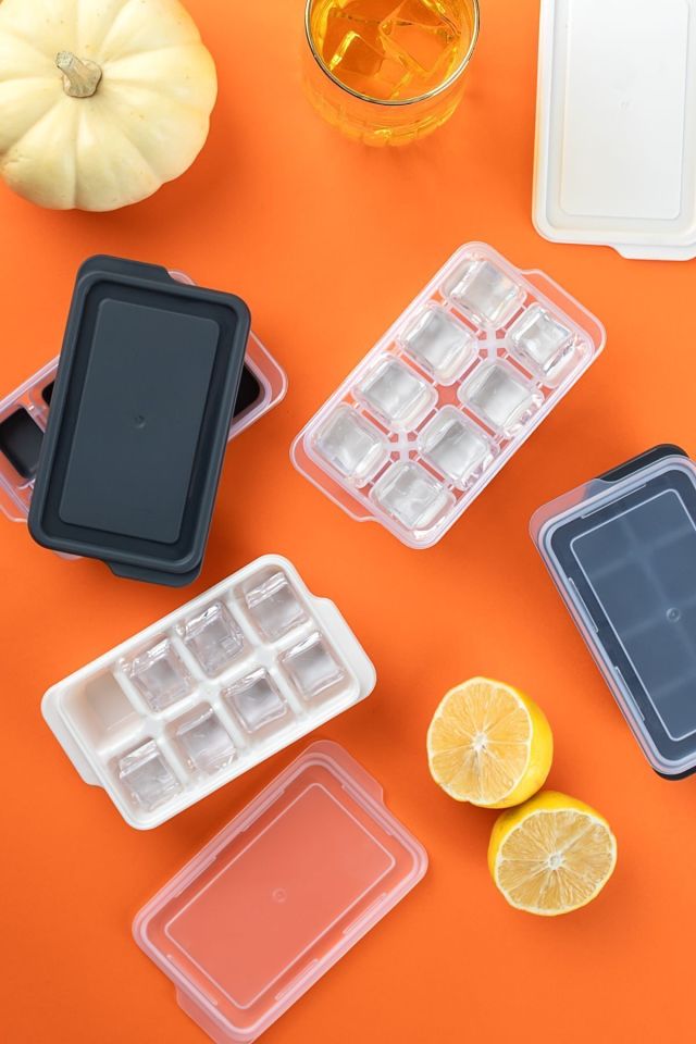 Porsima 16018 2 Li Bpa Içermez Plastik Kapaklı 16 Hazneli Mini Buz Kalıbı-kokteyl Sunum Buz Kalıbı Buzluk