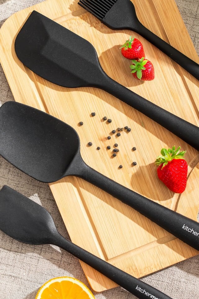 Perotti 15675 Kitchenmate Juan Black 6 Parça Silikon Spatula Seti