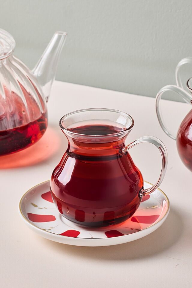 Perotti 17899 Filiz 12 Parça 6 Kişilik Çay Seti Çay Takımı 210 Ml Renkli