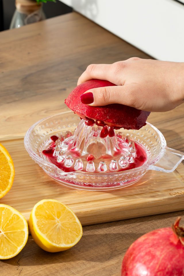 Porsima KTS0063-1 Cam Portakal Limon Sıkacağı Limonluk Portakal Sıkacağı  - 100 ML