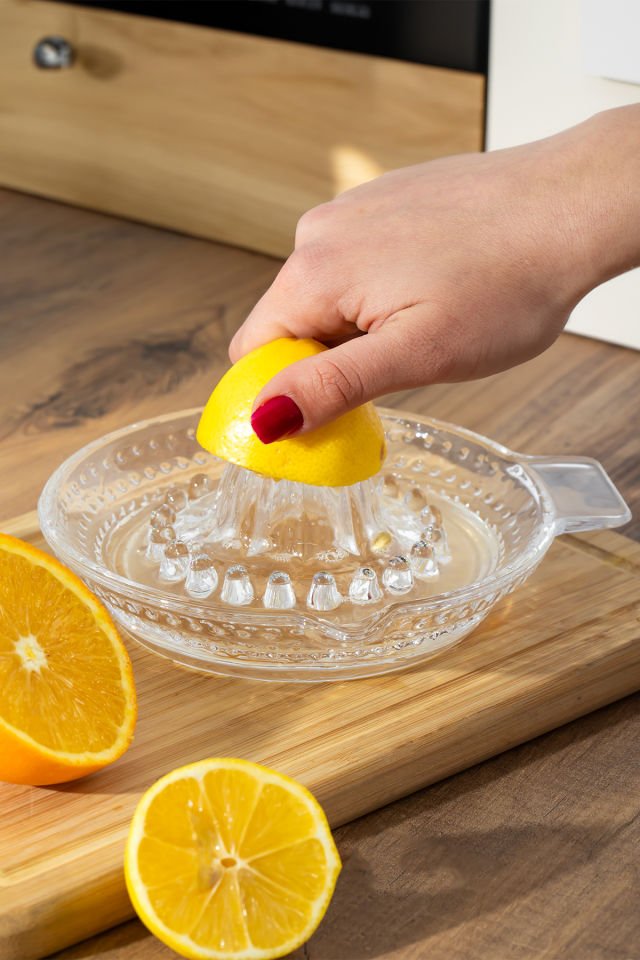 Porsima KTS0063-1 Cam Portakal Limon Sıkacağı Limonluk Portakal Sıkacağı  - 100 ML