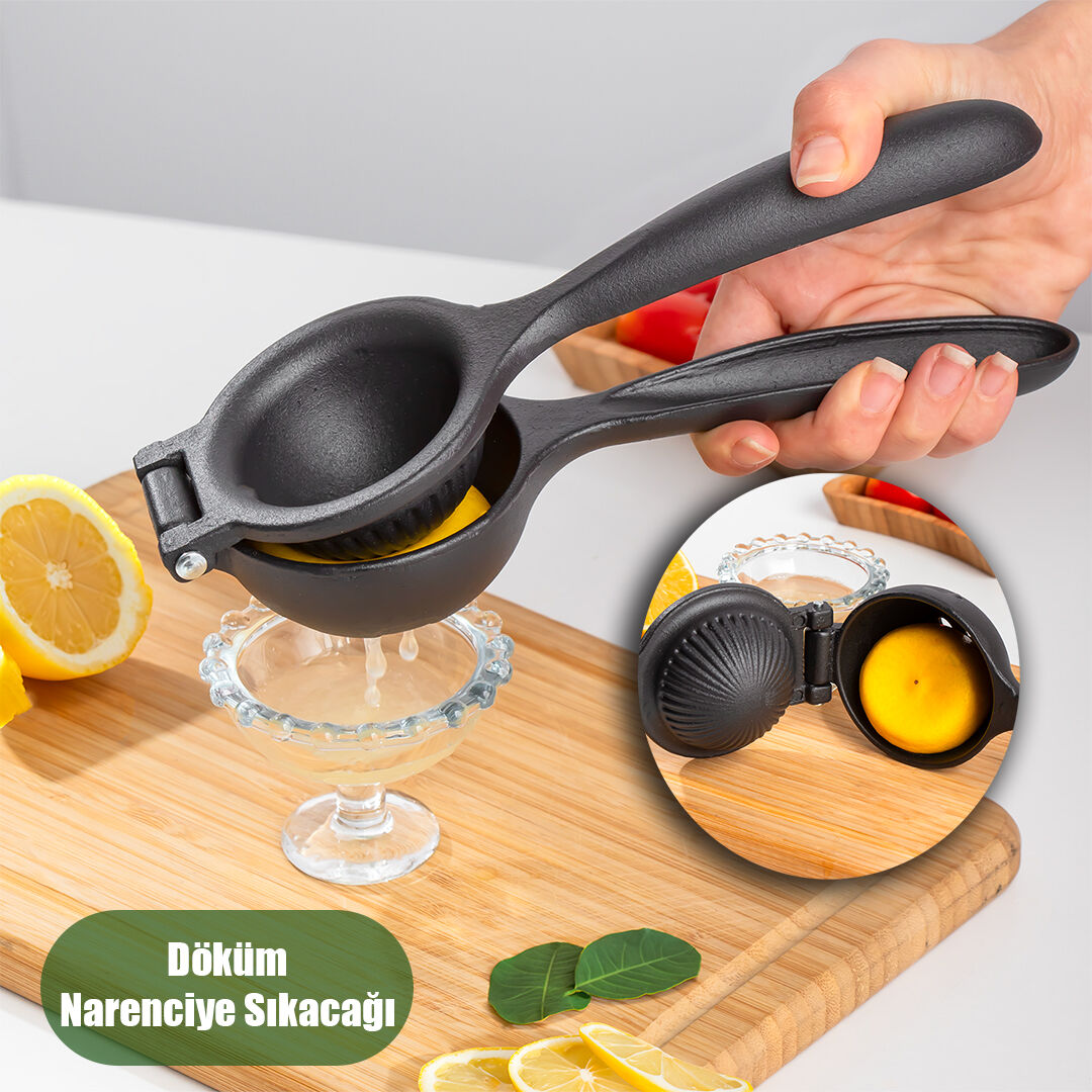 Porsima 2034 Döküm Limon Sıkacağı Paslanmaz  Narenciye Limon Sıkacağı Manuel Limon Meyve Sıkacağı