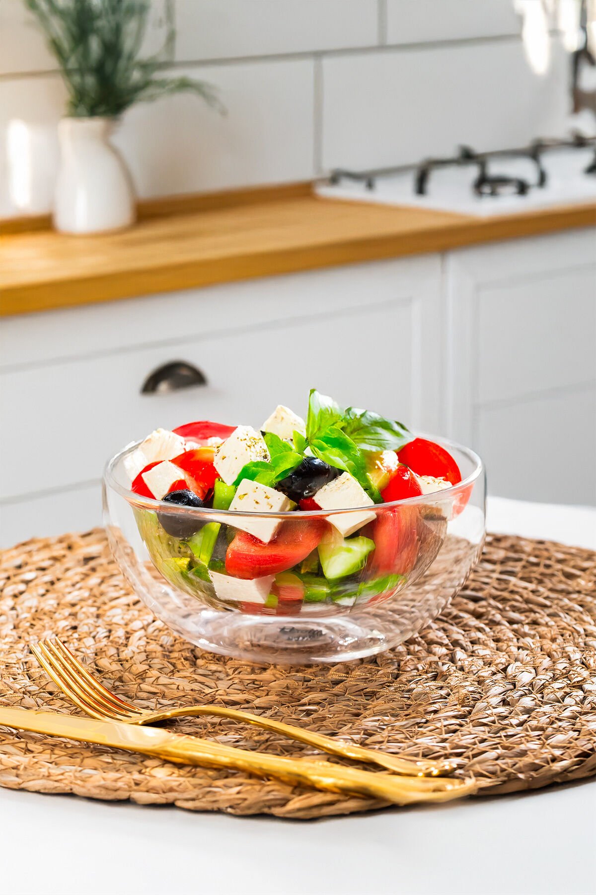 Perotti 12481 Çift Cidarlı Cam Kase Çerezlik Sunumluk 500 Ml Şeffaf