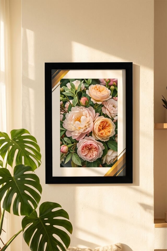Porsima 4412 Siyah Ahşap Modern Dekoratif Cam Fotoğraf Çerçevesi Masa Duvar Fotoğraf Çerçevesi 21x29,7cm