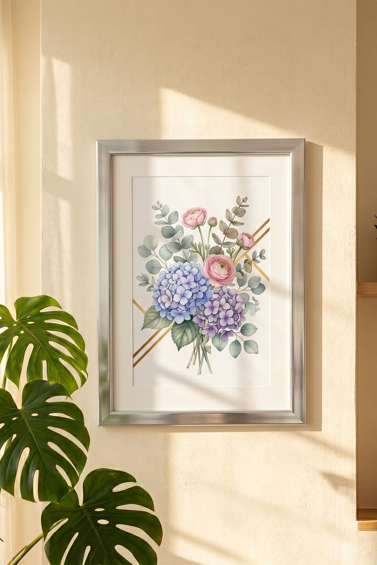 Porsima 4409 Gümüş Ahşap Modern Dekoratif Cam Fotoğraf Çerçevesi Masa Duvar Fotoğraf Çerçevesi 21x29,7cm