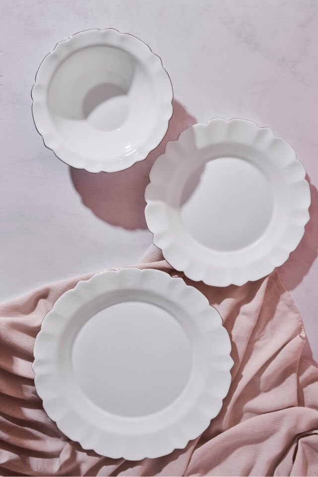 Perotti Sunflower Opal 18 Parça 6 Kişilik Gold Yaldızlı Yemek Takımı