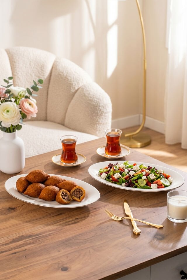 Porsima 4441 Gardenya Porselen Platin Fileli Kayık Tabak Seti - Oval Kahvaltılık Sunumluk Seti 30cm