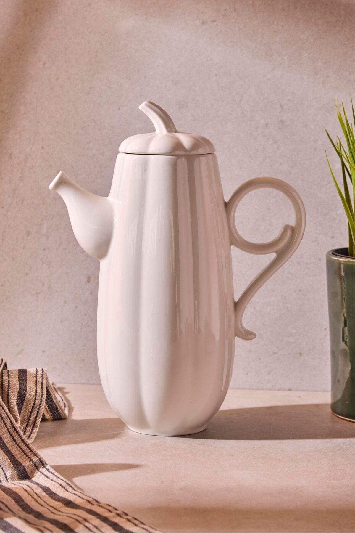 Perotti Pumpkin Porselen 1000 ml Çok Amaçlı Sunum ve Servis Yağdanlığı