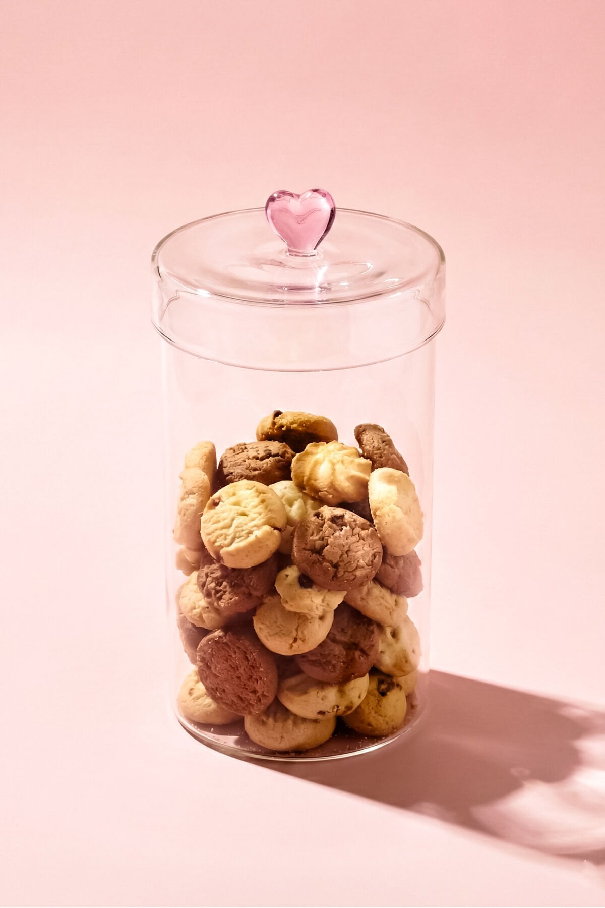 Perotti Hearts 1150 ml Borosilikat Cam Kavanoz 10x18 cm