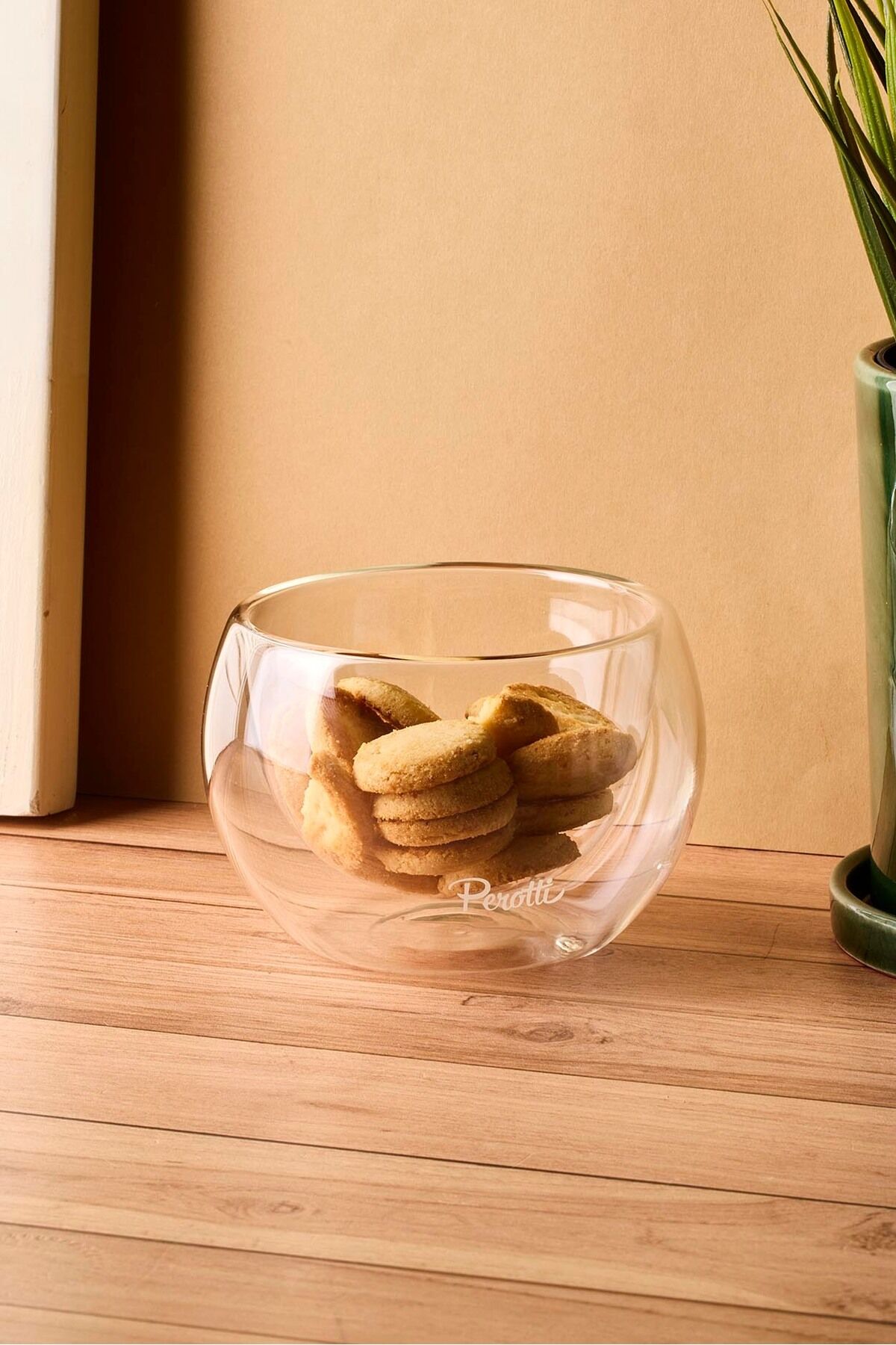 Perotti Cidar Çift Cidarlı Kase 300 ml Sosluk Çerezlik Çok Amaçlı Ergonomik Sunum Kasesi