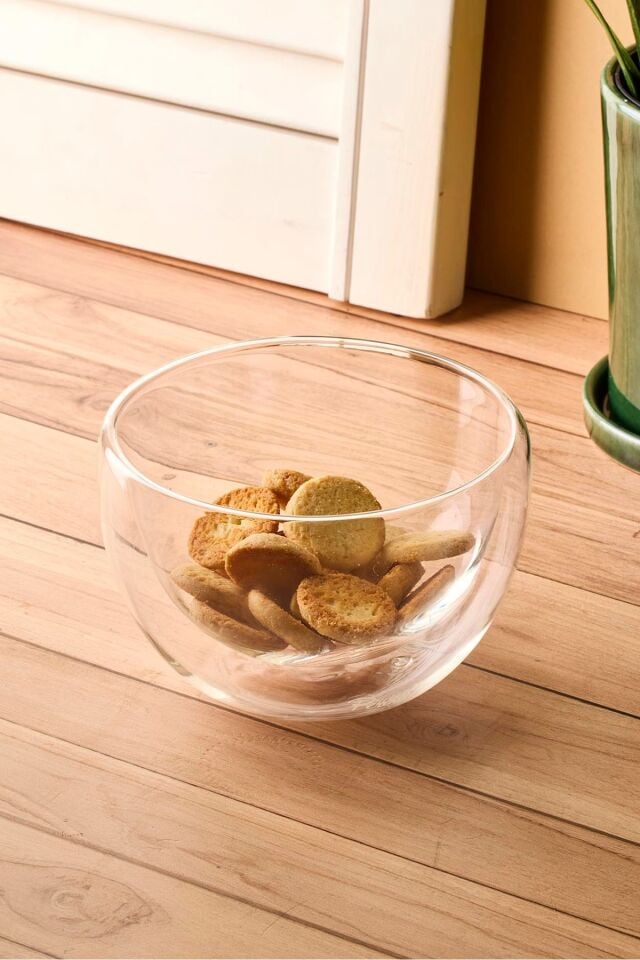 Perotti Cidar Çift Cidarlı Kase 550 ml Çok Amaçlı Sunum Organizeri Sunum Kasesi