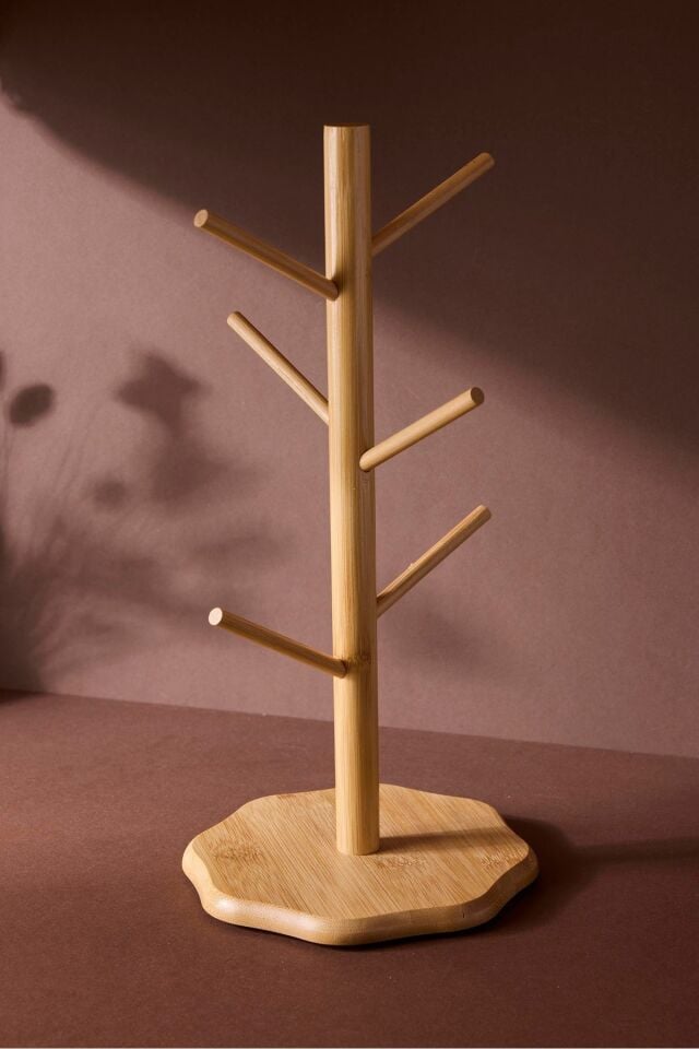 Perotti Bamboo Çiçek Desenli Bardak Askılığı