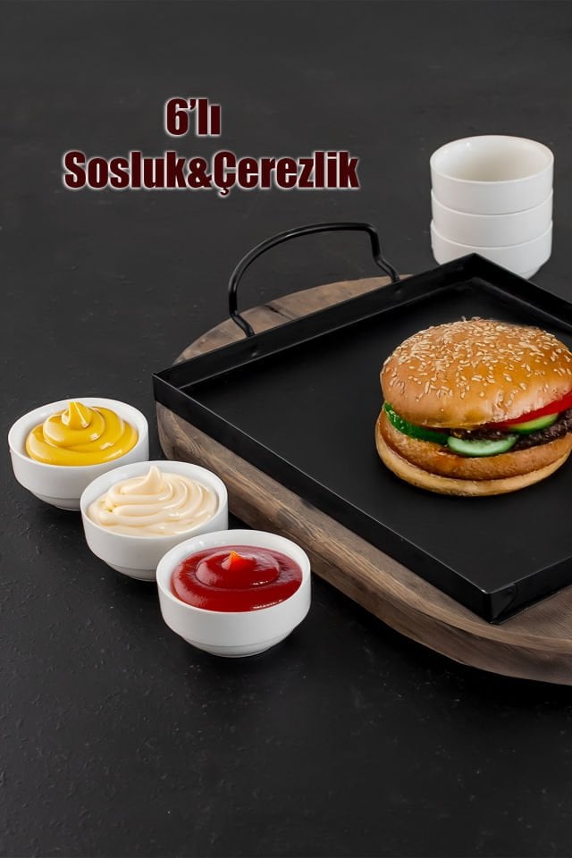 Porsima Bone 15688 6lı Sunumluk Kase Mini Çerezlik Şekerlik Reçellik Sosluk Çerezlik Kase Seti