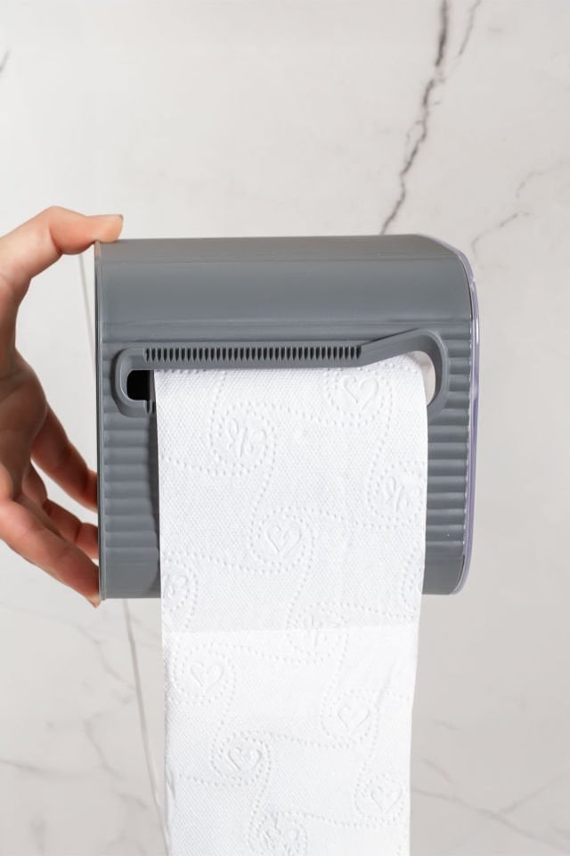 Porsima 2042 Yapışkanlı Banyo Tuvalet Kağıtlığı Wc Peçetelik Kağıtlık Tutucu Tuvalet Kağıdı Organizeri