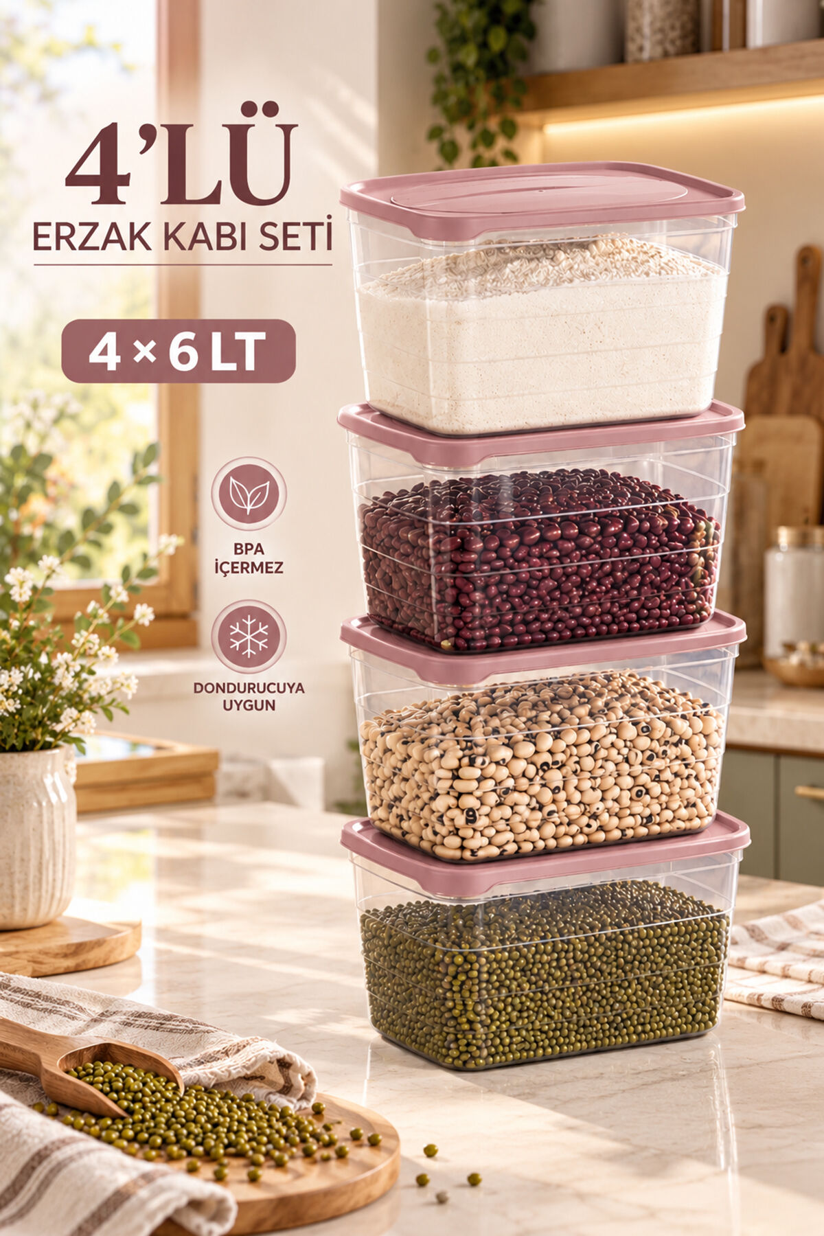 PORSIMA 09 1000 KOYU PUDRA PEMBE 4*6,0LT UZUN TREND SAKLAMA KABI