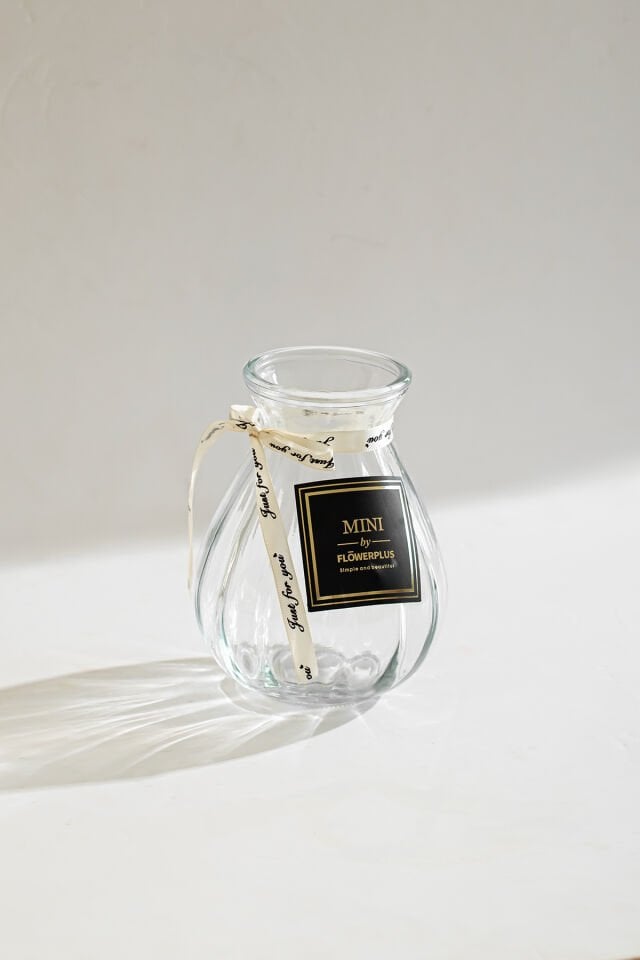 Porsima DHZ90217 Dekoratif Cam Vazo Şeffaf 15cm-600ml