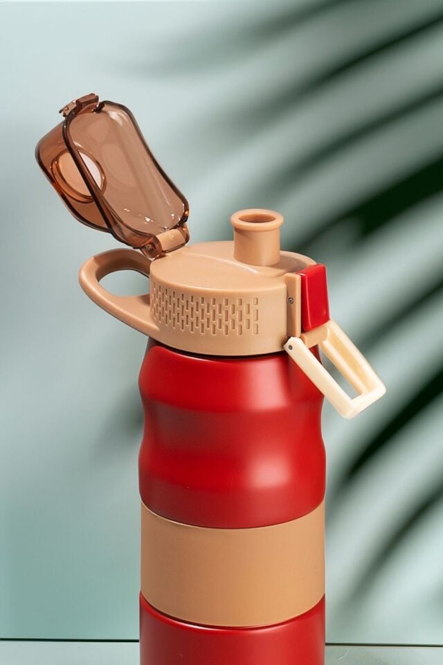 Porsima 1393-1 Paslanmaz Çelik Sızdırmaz Çift Katmanlı Yalıtımlı Çay Kahve Termosu 350 ml