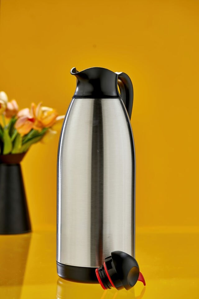 Porsima 2116 HeatLock Çift Katmanlı Paslanmaz Çelik Termos Çay Termosu Su Termosu 3lt