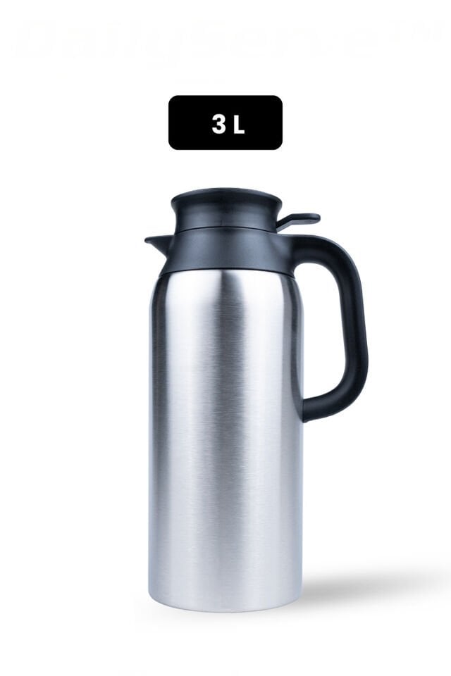 Porsima 2125 DailyServe Çift Katmanlı Paslanmaz Çelik Termos Çay Termosu Su Termosu 3lt