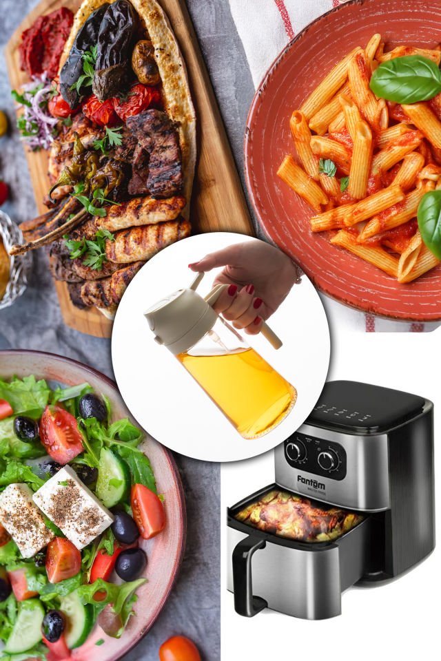 Porsima ALK-3154 Çok Amaçlı Cam Sprey Şişe -Yağdanlık Limon Sirke Sos Püskürtücü, Sızdırmaz Yağdanlık Krem