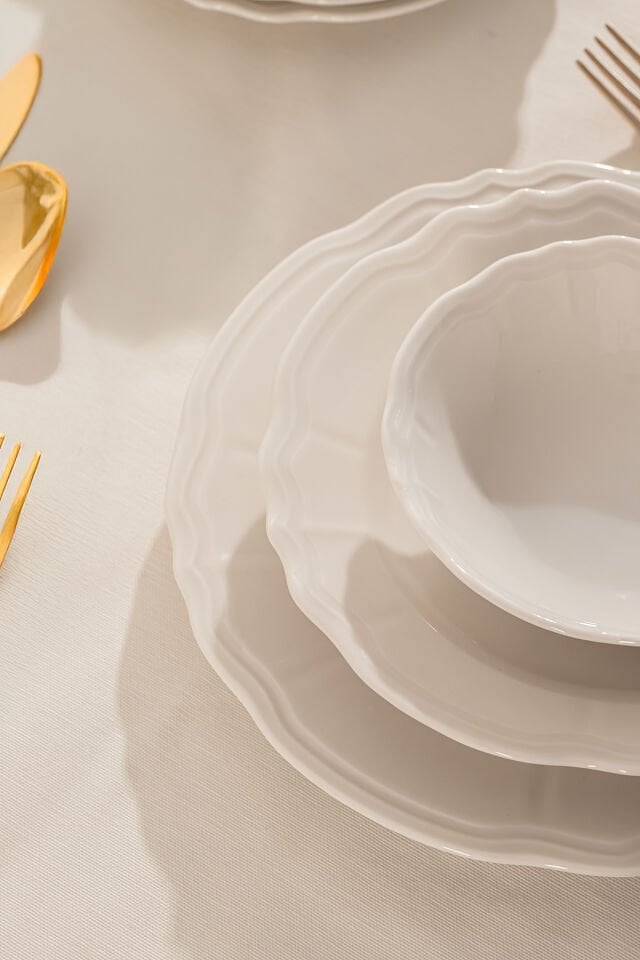 Porsima 4427 Tiffany Yemek Takımı 24 Parça 6 Kişilik Yemek Seti