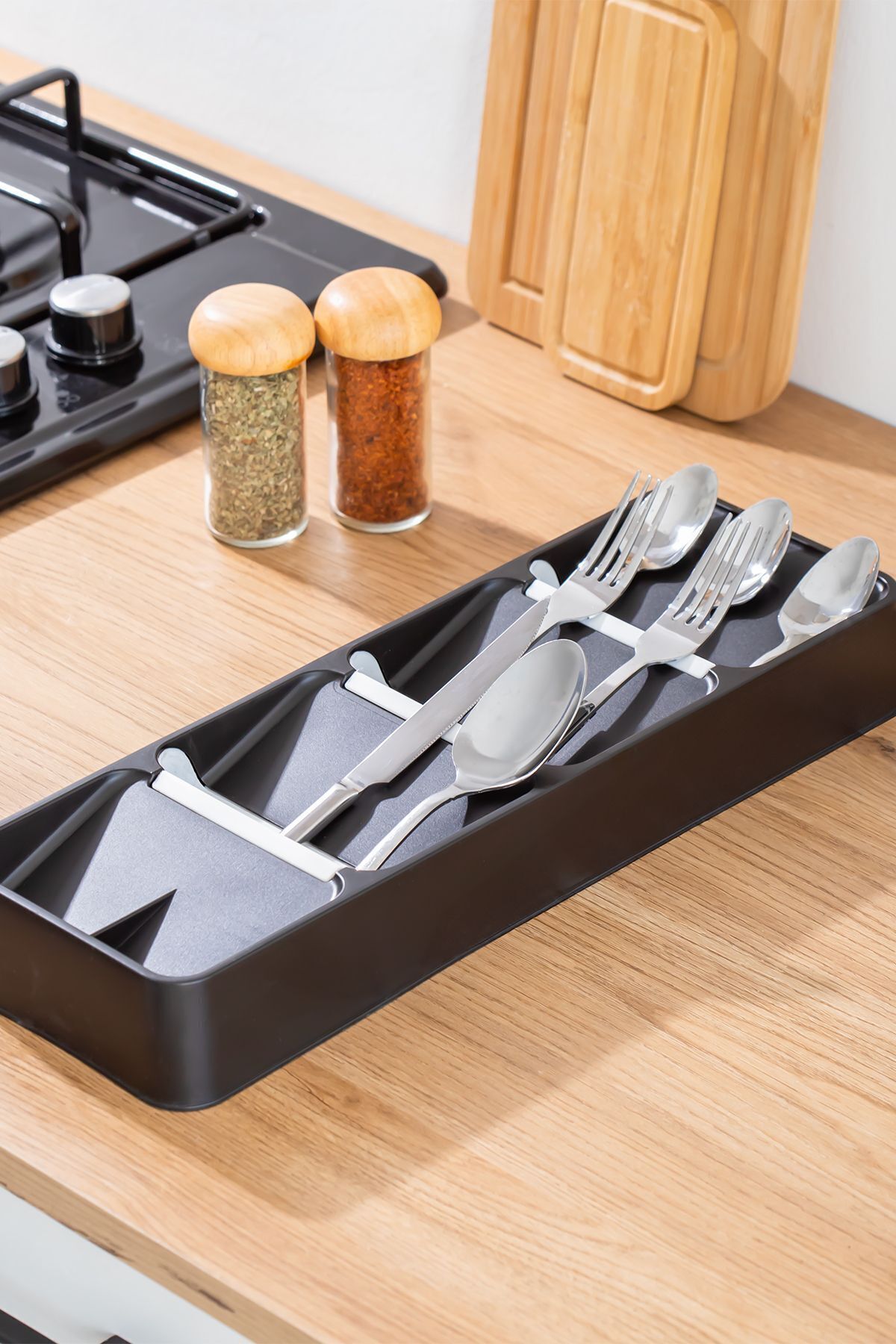 Porsima ORG-86 8118 Kaşıklık Çekmece İçi Çatal Bıçak Kaşık Düzenleyici Çekmece İçi Organizer