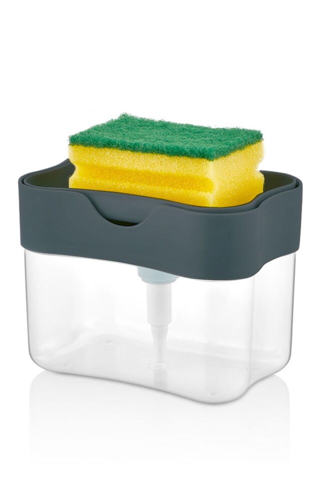 Porsima Org-98 Deterjan Hazneli Pompalı Süngermatik - Sıvı Sabunluk Deterjanlık Organizer