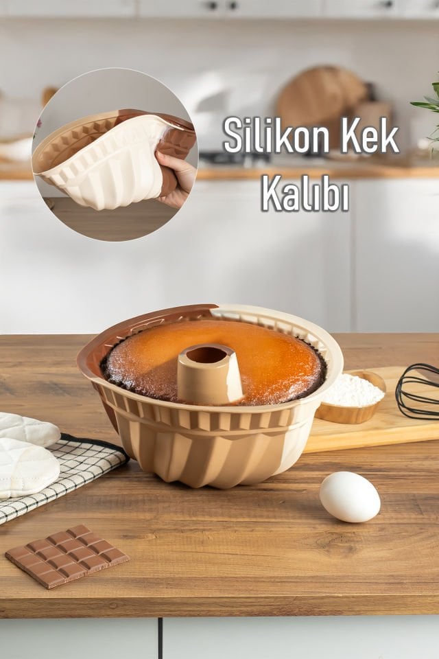 Porsima 193 Silikon Kek Kalıbı, Tart Kalıbı 23 cm Gıda ile Temasa Uygun