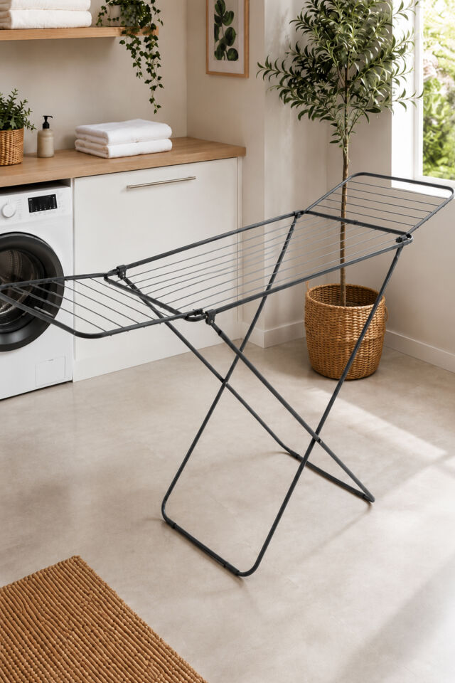 Porsima 2 Kanatlı Çamaşır Kurutmalığı Kurutmalık Askı 170*55*102cm